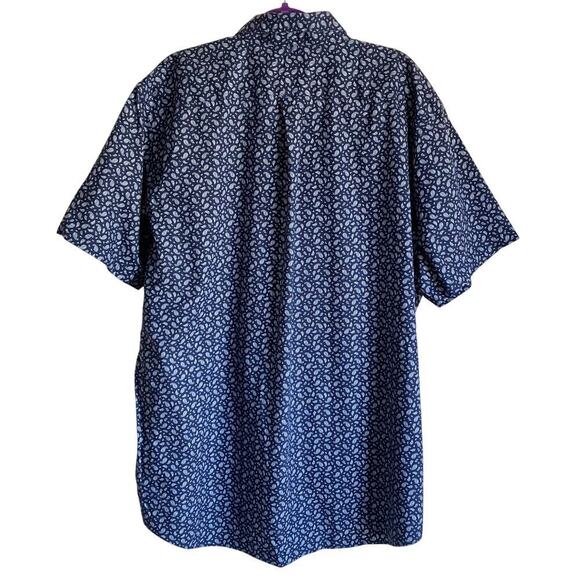 Duluth & Lands’ End Budle of Two Button Down Shirts Navy Paisley /Star Print 2XL - Picture 13 of 16